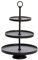 Light & Living Etagere Marozu - Schwarz - 3 Schichten - Rund - Metall - Servierständer - Servierplatte - Tortenständer/Cupcake Ständer - Servier-Tablett