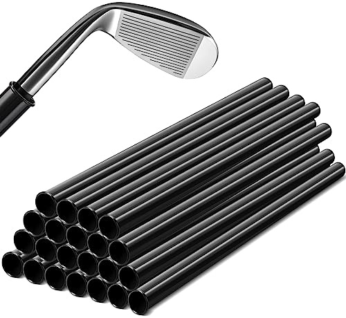 Wettarn 21 Stück schwarze Kunststoff-Golfschläger-Röhren, Golfschläger-Trennwände für Schläger, Golfschläger-Tasche, einzelne Golf-Taschenschläuche, Golf-Zubehör für Männer und Frauen, 3,8 cm Größe