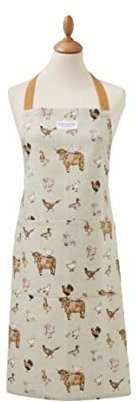 Cooksmart British Designed Kitchen Aprons For Women & Men | 100% Cotton Kitchen Apron With Pockets | Modern Designed Cooking Aprons For Women & Men Types Of Kitchens