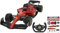 JAMARA Ferrari F1-75 1:12 2,4GHz - 2,4GHz für Mehrspielerbetrieb, offiziell lizenziert, originalgetreue Lackierung, RC-Auto
