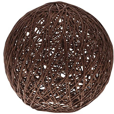 HOMSFOU Paralume Lampadario Paralume in Rattan Globi Di Ventilatori a Soffitto Lampada in Vimini Paralume Per Lampadario a Cesto in Rattan Paralume Antipolvere Tovaglia Corti Carta