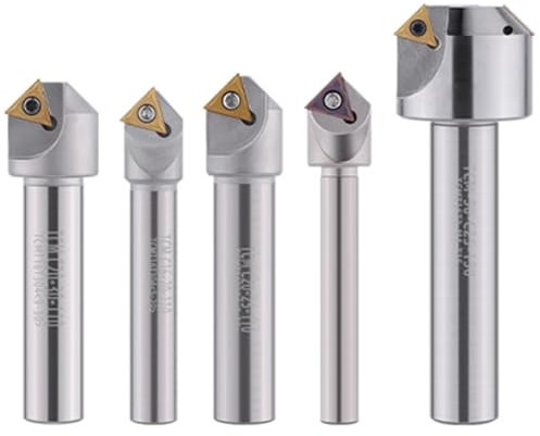 TCM 45 Degree Chamfer Tool 12 16 20 Mm C20-40-120 CNC Lathe Tungsten Steel Milling Cutter TCMT Carbide Insert End Mill (Size : C20-25-110)