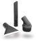 MisterVac | Kit de buses à main, composé de 1 x suceur plat + 1 x buse pour tissus d'ameublement + 1 x brosse pour meubles, compatible avec Numatic Nupro PRP 180-11 Reflo
