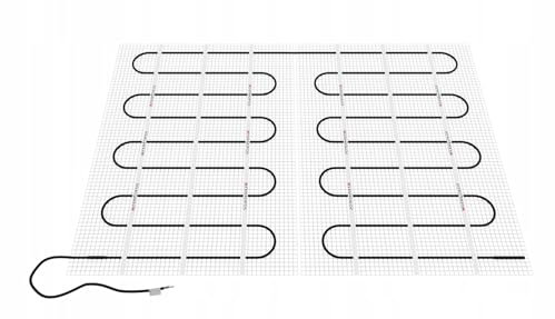 TERMOFOL Heizmatte für Außen, Ausfahrt - Witterungsbeständig Wärmematte für Patio Wintergarten - Heizmatten mit Temperatur- Feuchtigkeitssensor - Schneeschmelzmatte - 900 W 6 Meter - Schwarz