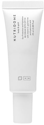 Nutridome BB Creme LSF50 25 ml Farbe Vanille - Tagespflege Hyaluronsäure Vitamin C Pflanzenöle Deckt klein Unvollkommenheiten Gleicht Teint Hellt Pigmentflecke Cream magic finish Getönte tagescreme