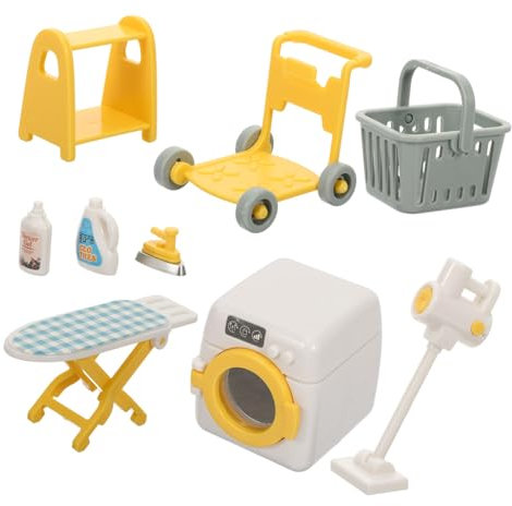 ERINGOGO 1 Ensemble Mini Machine À Laver Jouet Machine À Laver Créative Meubles De Buanderie Mini e À ER Jouet Appareil Ménager s pour Enfants Petits s De
