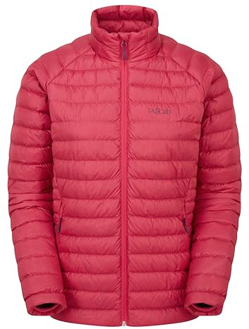 Rab Women's Microlight Jacket - Down Insulated Coat for Trekking, Climbing, & Skiing - Watermelon - X-Small