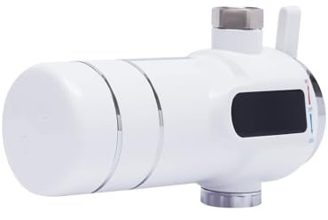 3000W Sofort heißes Durchlauferhitzer Kleiner Sofortiger Warmwasserbereiter mit LED-Temperaturanzeige Intelligente Heizung für Sofortige Heizung von Hähnen Elektrischer Edelstahl-Wasserhahn 30-60℃