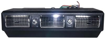 MIXOAE Coche camión Chevy Aire Acondicionado evaporador soplador Aire de calefacción for Furgoneta autobús Camper camioneta de Coche clásico(12V 8A)