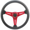 Universelles 14 Zoll 350 Mm Auto Sportlenkrad Rennsport Auto Styling(Rot)