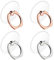 4 Pack Cell Phone Ring Holder Transparent Ring Holder Clear Finger Grip Ring Kickstand 360 Degree Rotation Ring Stand Compatible for Various Mobile Phones Tablets Readers