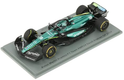 Spark 1/43 Aston Martin Aramco Formula One Team AMR24 2024 F1 Saudi GP #18 L.Stroll