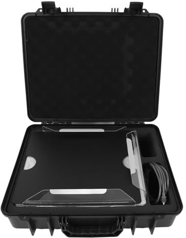 Gugxiom Estuche de Viaje para Antena Parabólica, Resistente Al Agua a Prueba de Golpes, Estuche de Transporte para Antena Parabólica con Cable de Suministro USB C a CC de 32 Pies,