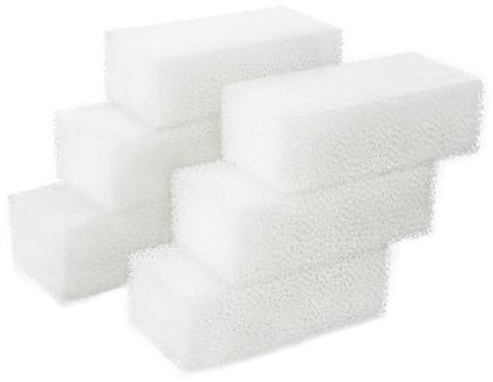 AQUANEAT 6-Pack Replacement Filter Sponge Pads, Aquarium Foam Insert Compatible with AquaClear 50, Fish Tank Filter Media