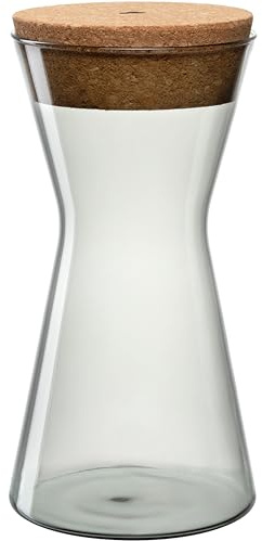 LEONARDO HOME FORMA X Dose • 1 Stück • Vorratsdose mit Korkdeckel • moderne Dose • luftdichter Behälter • stilvoll • Aufbewahrungsdose mit weiter Öffnung • elegante Optik • Höhe 22 cm • grau • 055233