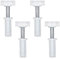 BOXOB 4pcs Bi-Fold Door Top Roller Guide Wheel and Top Pivot, 7/8 Spring Loaded Bifold Door Hardware Kit for Folding Accordion Shower Sliding Barn Closet Doors Repair