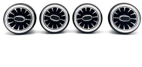 SJATPX Rejilla ventilación Acondicionado Salida De Ventilación del Aire Acondicionado del Salpicadero del Coche Salida De Ventilación del Turbo Luz Ambiental para A-UDI A3 2004-2011