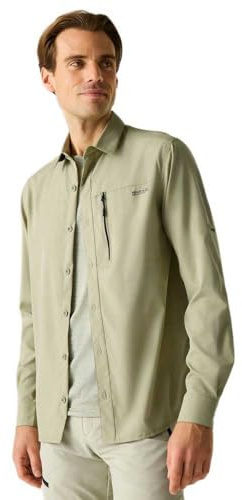 Regatta Herren Anti Inscttrvll/S Regatta Herren Reisehemd Leichtes Langarmshirt (1er Pack)