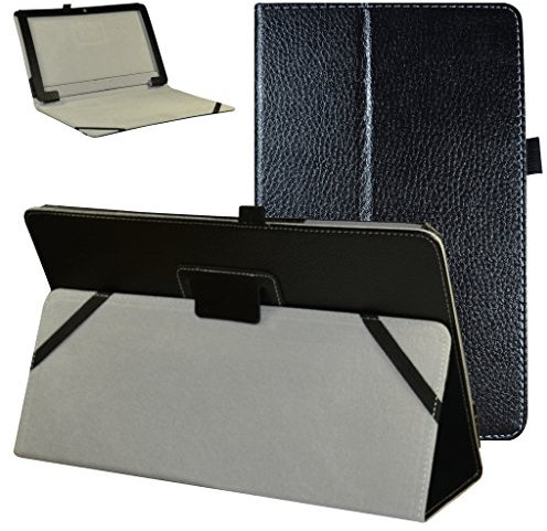 MAMA MOUTH TrekStor SurfTab Twin 11.6 hülle, Folding Ständer Hülle Case mit Standfunktion für 11.6 TrekStor SurfTab Twin 11.6 Windows 10 Tablet PC,Schwarz