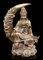 Buddha Figur im Halbmond - Kuan Yin - Deko Statue