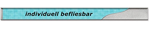 MCH Duschrinne Bodenablauf Edelstahl Ablaufrinne Badablauf flach: Modell individuell befliesbar 75cm