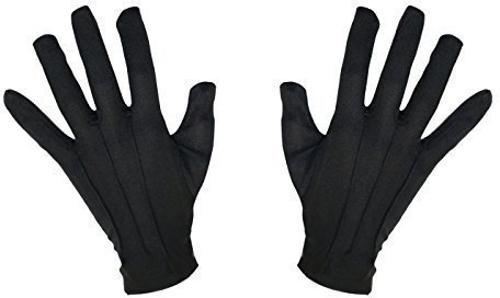 Schickes Kostüm Schwarz Handschuhe Zauberer / Pantomime / Mickey / Halloween