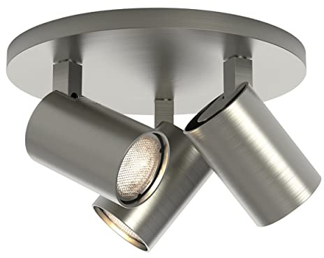 Astro Ascoli Triple Round Dimmable Indoor Spotlight (Matt Nickel), GU10 Lamp, Designed in Britain - 1286012 - 3 Years Guarantee