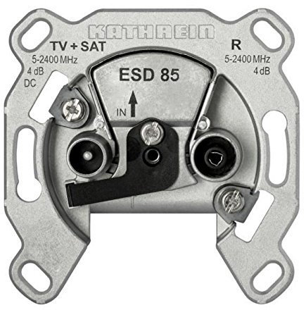 Kathrein ESD 85 Toma de Enchufe, selektiver único de Tipo, Divide TV/RF