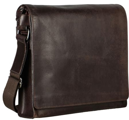 Leonhard Heyden Dakota Messenger Bag M Brown