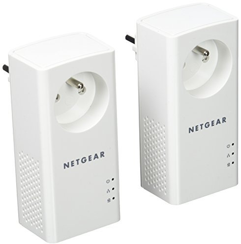Netgear PLP1000 PowerLINE 2er Set Adapter bis zu 1000 MBit/s (französischer Stecker, nur für Frankreich geeignet)
