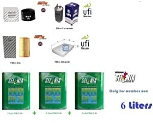 Kit filtri tagliando Ducato Furgonato 2.3 Multijet 96 Kw + 6 Litri Selenia 5W30