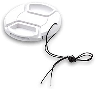 vhbw Universal Objektivdeckel 67 mm kompatibel mit Kamera, DSLR - Kunststoff, Weiß, mit Innengriff