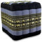 livasia Würfelkissen quadratisch - 40x40x40cm - Sitzhocker mit organischem Kapok, Sitzpouf, Lagerungswürfel viereckig, Bodenkissen Hocker Fußbank Fußhocker handgefertigt (Blau/Elefanten)