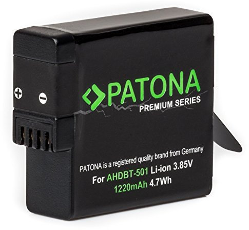 Baxxtar Batterie pour caméra GoPro Hero5 + Turbo + alimentation sur prise secteur