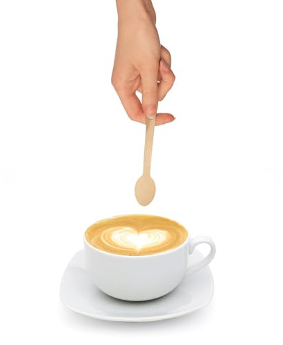 We Can Source It Ltd - Wooden Disposable Tea Spoons 110mm - Eco-Friendly 100% Natural Biodegradable Fully Compostable Cutlery Set - Great for Parties BBQ Picnics and Events - 100 Pack