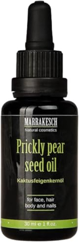 Kaktusfeigenkernöl Marrakesch mit Pipette 30ml | 100% reines BIO nativ, Vegan Gesichtsöl, Für Körper, Haar, Haut & Nägel, Tierversuchsfrei, Fair Trade