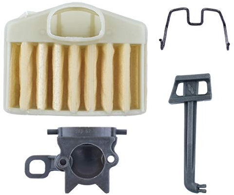 Haishine Luftfilterfeder Choke Rod Ansaugkrümmer-Winkel-Kit für Husqvarna 362 365 371 372 Kettensägen-Ersatzteile
