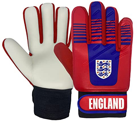 England - Torwarthandschuhe für Kinder/Jugendliche - Offizielles Merchandise - Geschenk für Fußballfans - Jungen: 5-10 Jahre