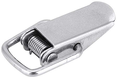 10 Pezzi Chiusura a Molla in Acciaio Inox Molla a Levetta con Clip di Bloccaggio Chiusura a Leva Chiusura a Morsetto Gancio di Fissaggio per Mobili Cucina Parti Cassetta Degli Attrezzi Serratura