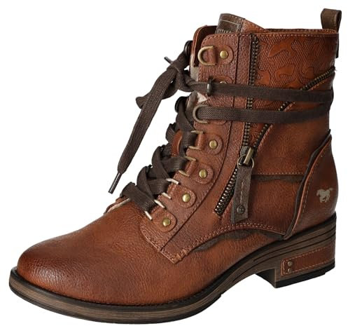 MUSTANG Damen Klassisch Stiefelette Cognac,37 EU
