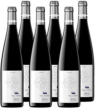 Eric Tabarly - Merlot - IGP Atlantique - Vin Rouge - Lot de 6 bouteilles x 75 cl