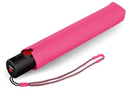 Knirps Taschenschirm Ultra U.200 Medium Duomatic – Auf-Zu-Automatik – Sturmfest – Windproof – Neon Pink