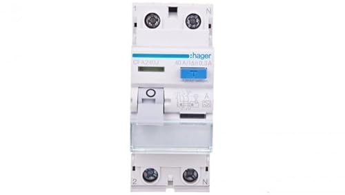 Fehlerstromschalter 2P 40A 0,3A Typ A CFA240J hager Polo 3250611619659