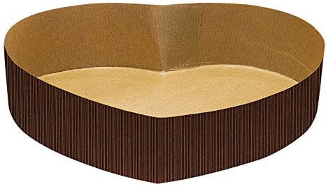 Decora 0320146 CONFEZIONE 60 STAMPO CUORE IN CARTA DA FORNO 20,5 X 22,5 X H 5 CM - 700 G