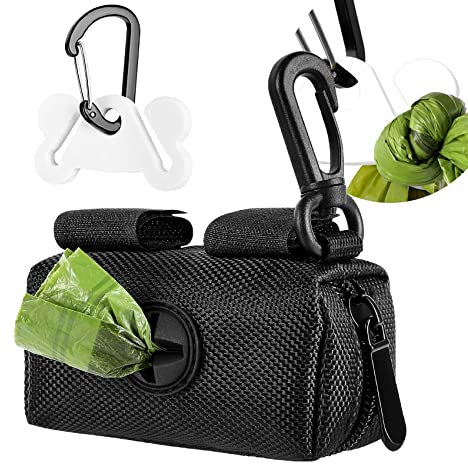 Spender für Hundekotbeutel Dispenser, Dog Poop Bag Holder, Hundekotbeutelhalter, Kotbeutelspender, Leinenspender für Hundekotbeutel, Dog Poop Bag Dispenser, Haustierhundekotbeutelspender, Schwarz