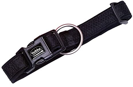 Nobby Halsband Mesh Preno, schwarz, L: 30-45 cm, B: 20/25 mm, 1 Stück