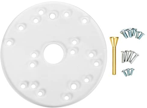 Piastra di Base Universale per Fresatrice in Acrilico con Viti a Perno di Centraggio per Fresatrici per Rifiniture Strumento Ausiliario per la Lavorazione del Legno o Fresatrici per Rifiniture