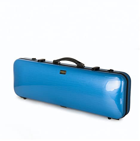 Blau 4/4 Größe Geigenkasten Kohlefaser Rechteck Geigenkasten Mode Geigenteile Geigenzubehör Volle Größe Violinkoffer