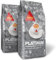 Delta Cafés - Café en Grano Platinum - 2 Paquetes de 1 Kg - Intensidad 12 - Mezcla de Granos de Café Arábica y Robusta con Tueste Natural - Notas Caramelo, Chocolate y Palomitas.
