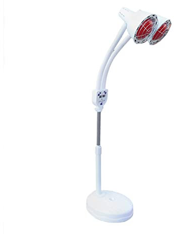 Infrarottherapie Wärmelampe 220V für Schmerzlinderung, Gewichtsverlust, Akupunktur | Wasserdicht | 360° drehbare Rollenbasis Einstellbare Temperatur 0-115°C | Hohe Qualität | Fernbedienung inklusive